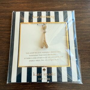 Kate Spade Eiffel Tower 12K Gold Plated Metal Charm